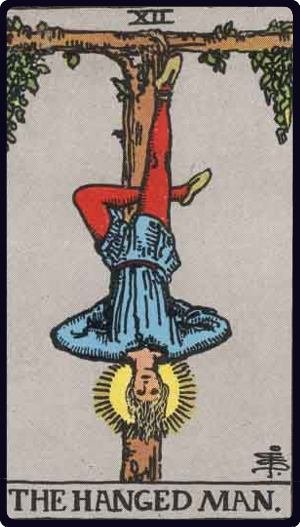 Le Pendu - Carte du tarot représentant le sacrifice et la nouvelle perspective