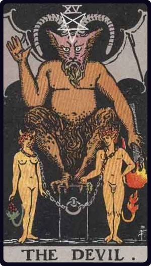 Le Diable - Carte du tarot symbolisant les attachements matériels