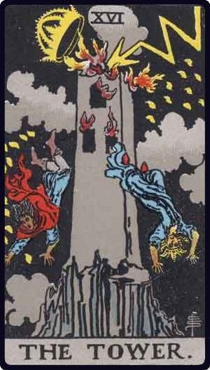 La Tour - Carte du tarot représentant la révélation soudaine
