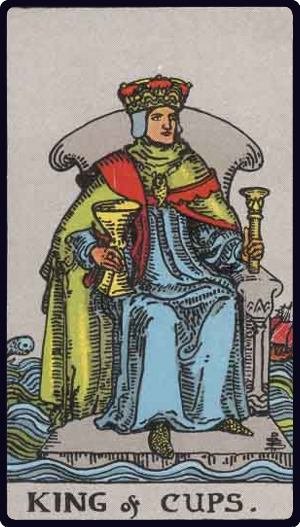 Roi de Coupes - Carte du tarot symbolisant la maîtrise émotionnelle